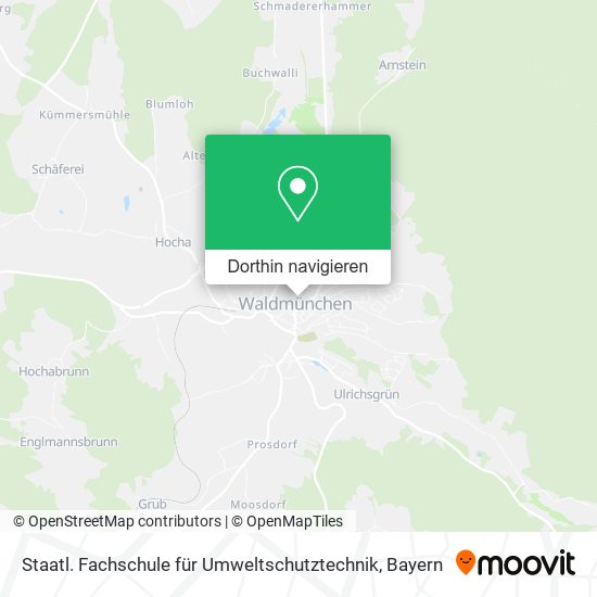 Staatl. Fachschule für Umweltschutztechnik Karte