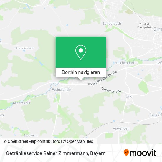 Getränkeservice Rainer Zimmermann Karte