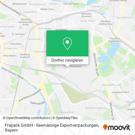 Frapack GmbH - Seemässige Exportverpackungen Karte