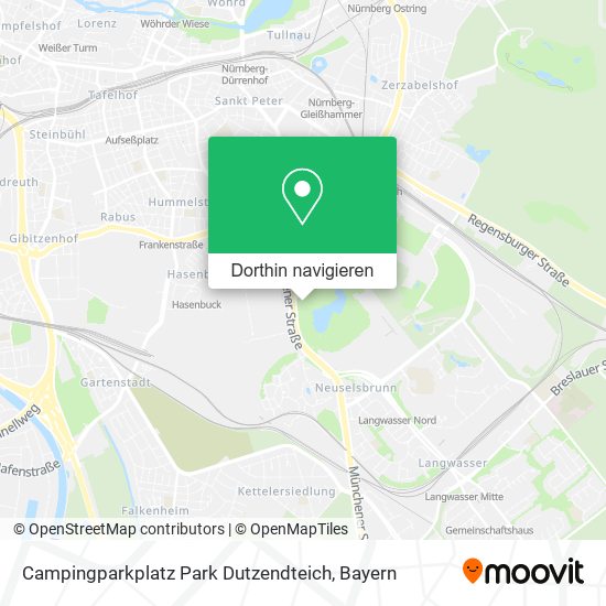 Campingparkplatz Park Dutzendteich Karte