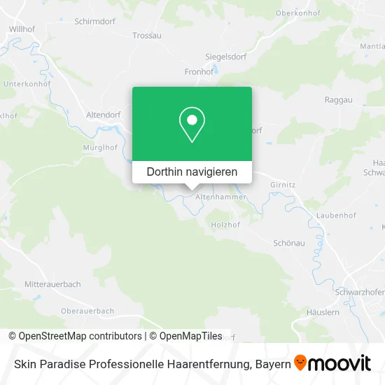 Skin Paradise Professionelle Haarentfernung Karte