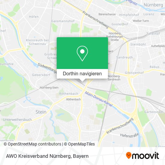 AWO Kreisverband Nürnberg Karte