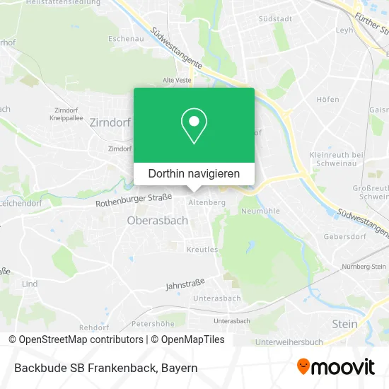 Backbude SB Frankenback Karte