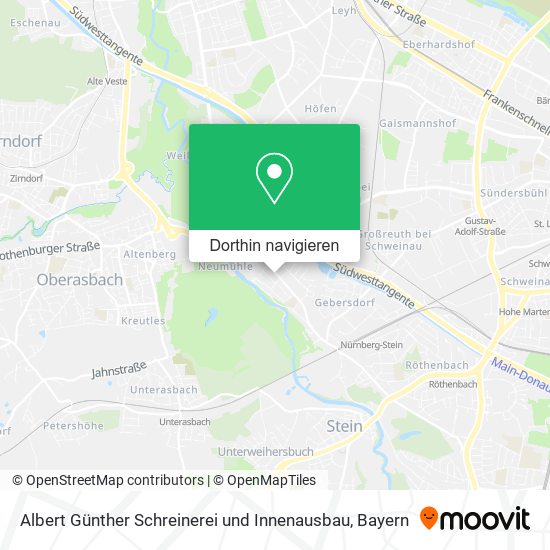 Albert Günther Schreinerei und Innenausbau Karte