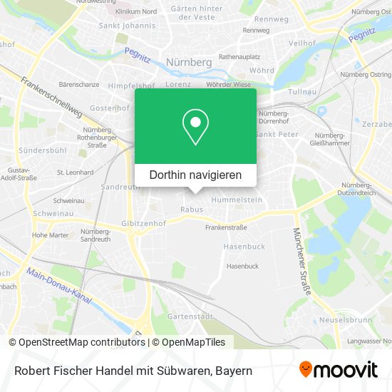 Robert Fischer Handel mit Sübwaren Karte