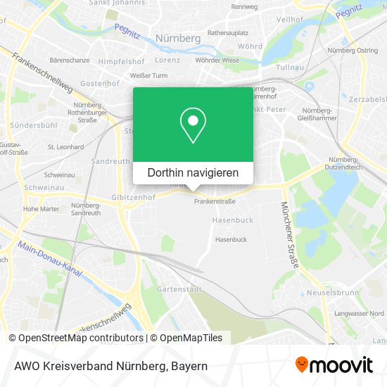 AWO Kreisverband Nürnberg Karte