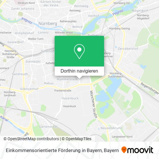 Einkommensorientierte Förderung in Bayern Karte