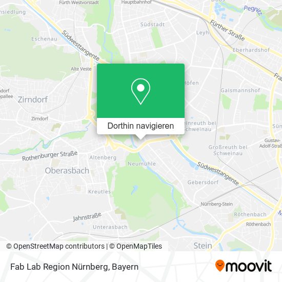 Fab Lab Region Nürnberg Karte