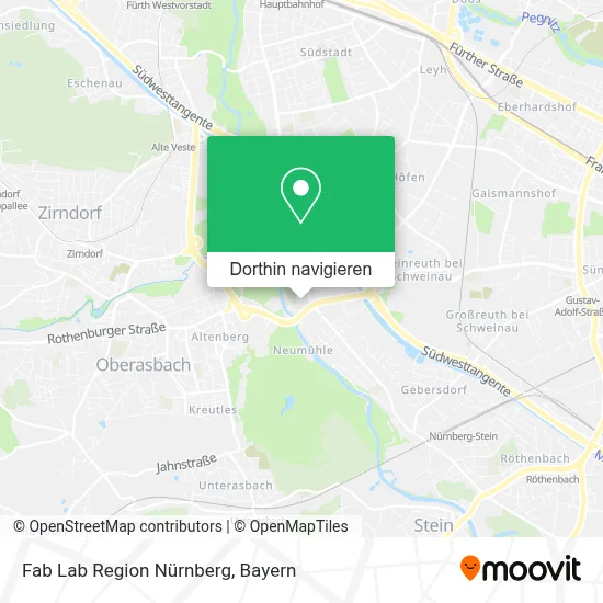 Fab Lab Region Nürnberg Karte