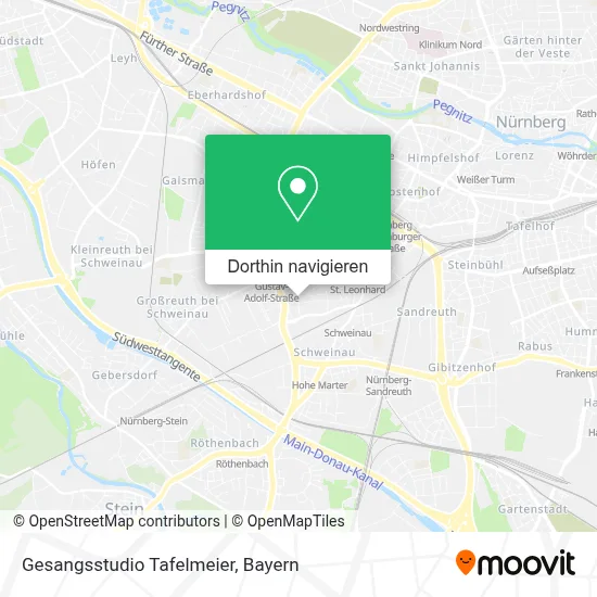 Gesangsstudio Tafelmeier Karte