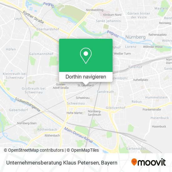 Unternehmensberatung Klaus Petersen Karte