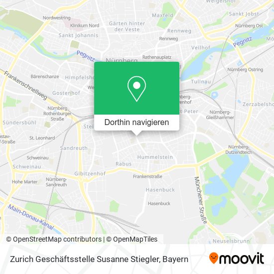 Zurich Geschäftsstelle Susanne Stiegler Karte