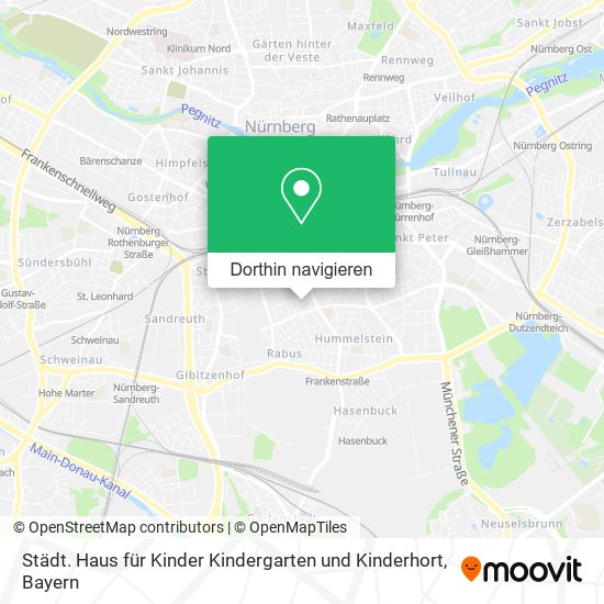 Städt. Haus für Kinder Kindergarten und Kinderhort Karte