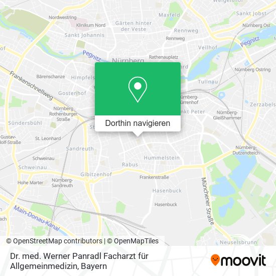 Dr. med. Werner Panradl Facharzt für Allgemeinmedizin Karte