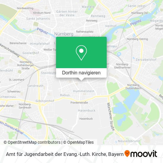 Amt für Jugendarbeit der Evang.-Luth. Kirche Karte