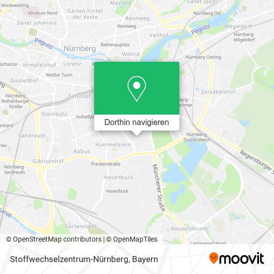 Stoffwechselzentrum-Nürnberg Karte