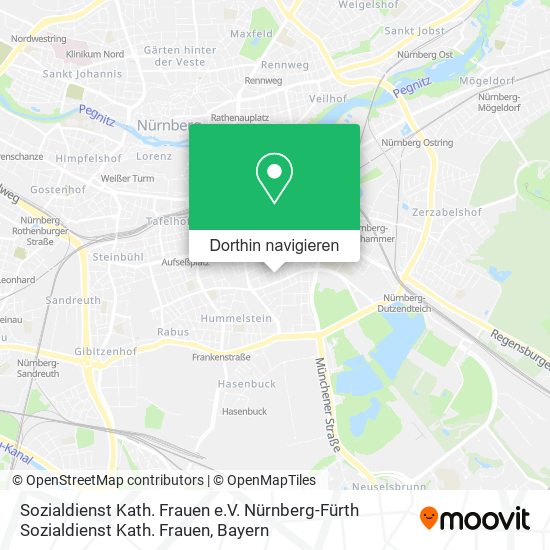 Sozialdienst Kath. Frauen e.V. Nürnberg-Fürth Sozialdienst Kath. Frauen Karte