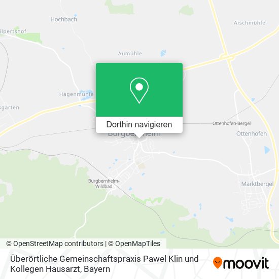 Überörtliche Gemeinschaftspraxis Pawel Klin und Kollegen Hausarzt Karte
