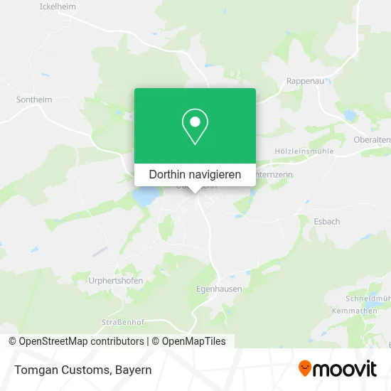 Tomgan Customs Karte