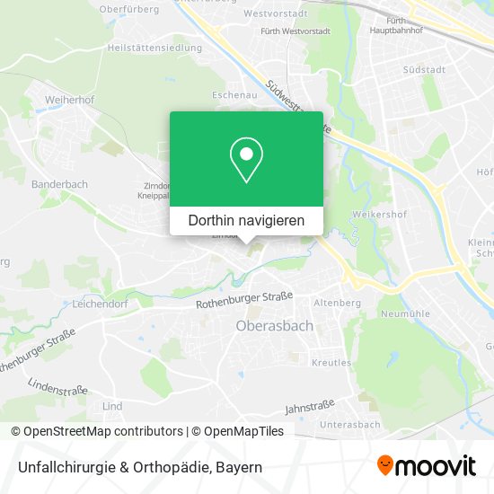 Unfallchirurgie & Orthopädie Karte