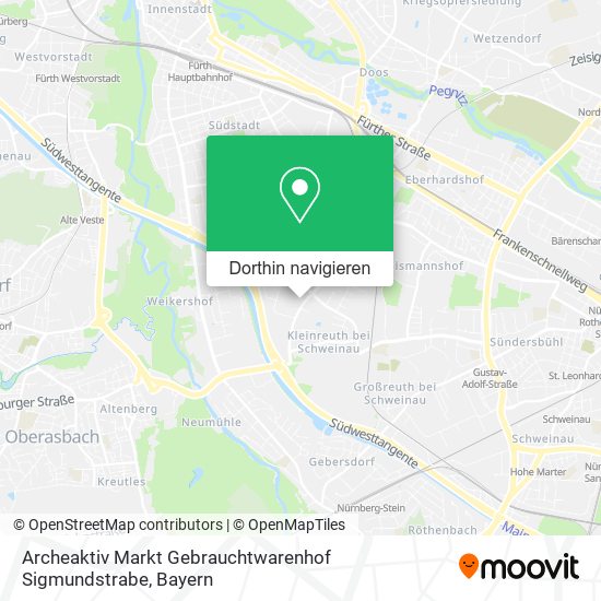 Archeaktiv Markt Gebrauchtwarenhof Sigmundstrabe Karte