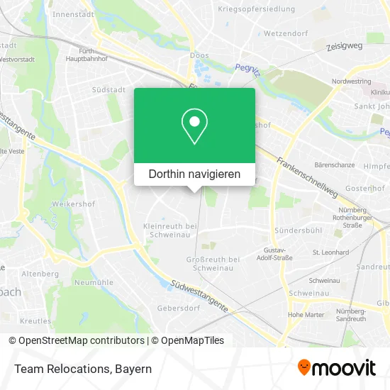 Team Relocations Karte