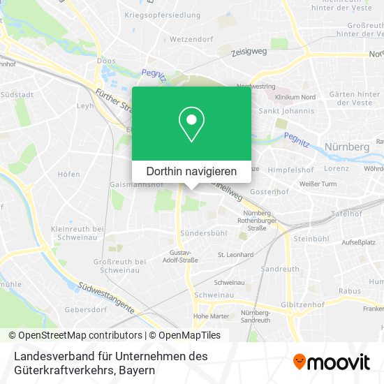 Landesverband für Unternehmen des Güterkraftverkehrs Karte