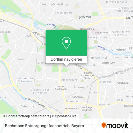 Bachmann Entsorgungsfachbetrieb Karte