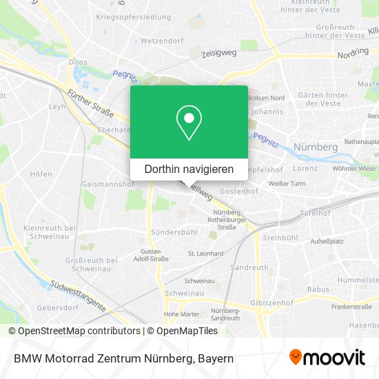 BMW Motorrad Zentrum Nürnberg Karte