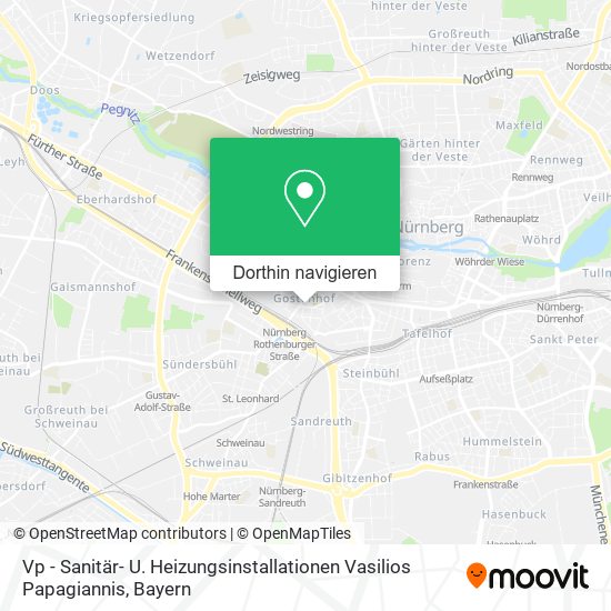 Vp - Sanitär- U. Heizungsinstallationen Vasilios Papagiannis Karte