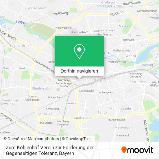 Zum Kohlenhof Verein zur Förderung der Gegenseitigen Toleranz Karte