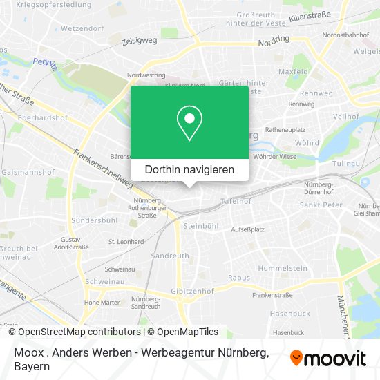 Moox . Anders Werben - Werbeagentur Nürnberg Karte