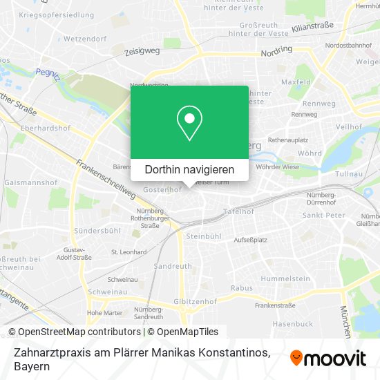 Zahnarztpraxis am Plärrer Manikas Konstantinos Karte
