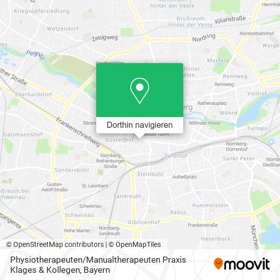 Physiotherapeuten / Manualtherapeuten Praxis Klages & Kollegen Karte