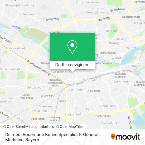Dr. med. Rosemarie Kühne Specialist F. General Medicine Karte