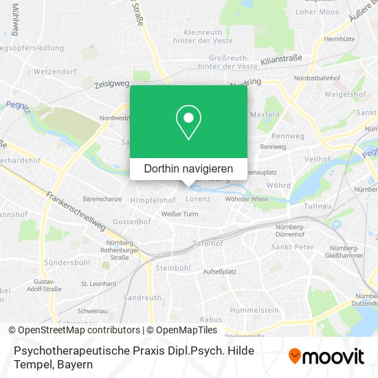 Psychotherapeutische Praxis Dipl.Psych. Hilde Tempel Karte