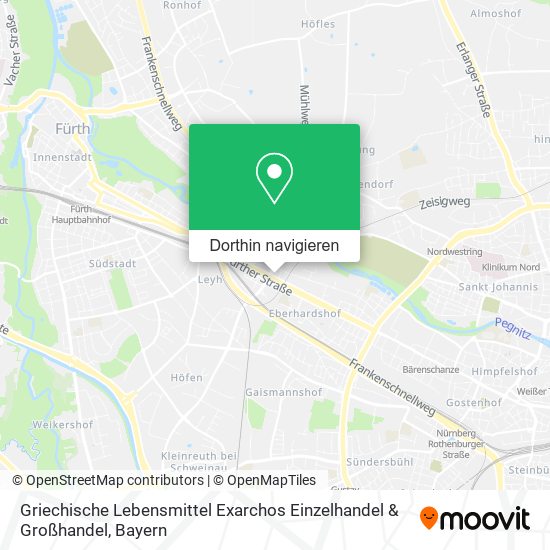 Griechische Lebensmittel Exarchos Einzelhandel & Großhandel Karte