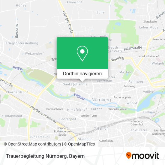 Trauerbegleitung Nürnberg Karte