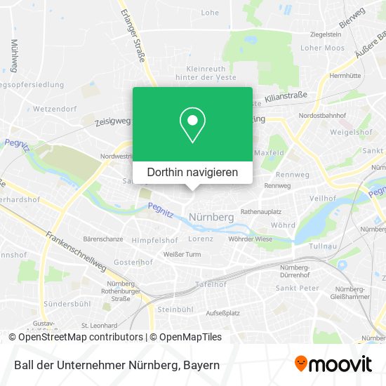Ball der Unternehmer Nürnberg Karte