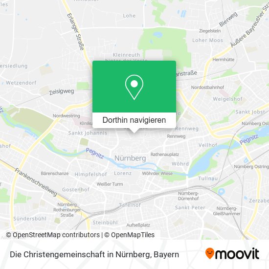 Die Christengemeinschaft in Nürnberg Karte