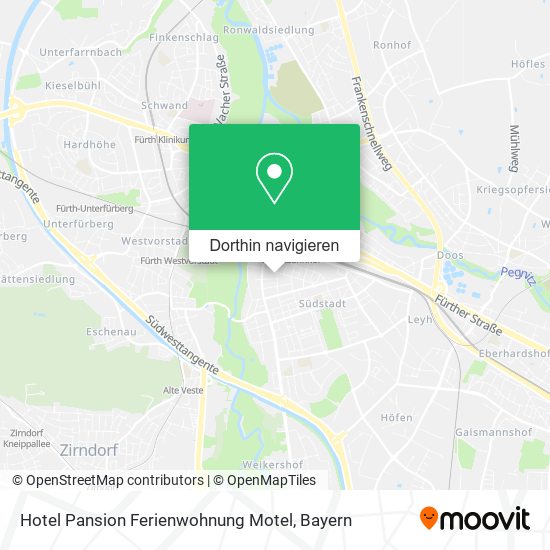 Hotel Pansion Ferienwohnung Motel Karte