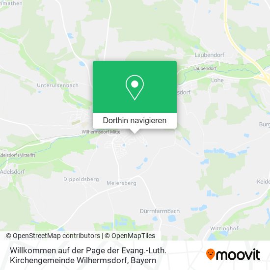 Willkommen auf der Page der Evang.-Luth. Kirchengemeinde Wilhermsdorf Karte