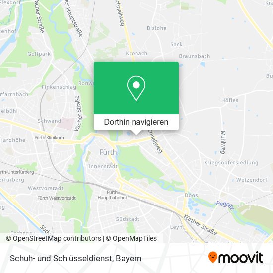 Schuh- und Schlüsseldienst Karte