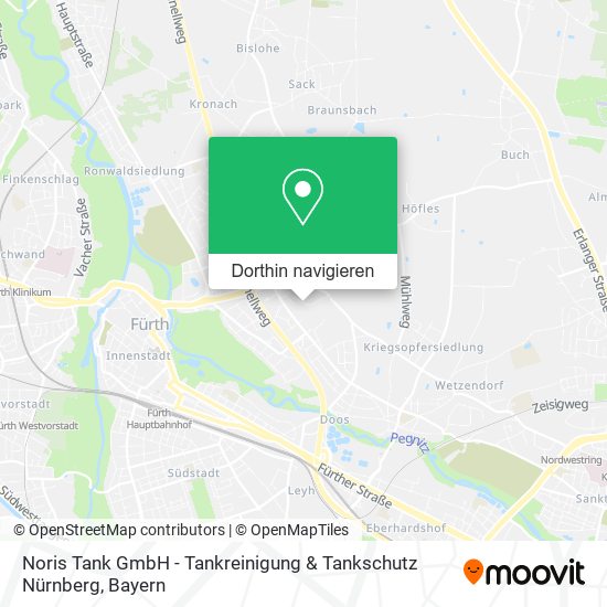 Noris Tank GmbH - Tankreinigung & Tankschutz Nürnberg Karte