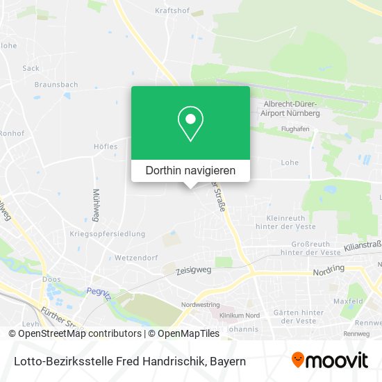 Lotto-Bezirksstelle Fred Handrischik Karte