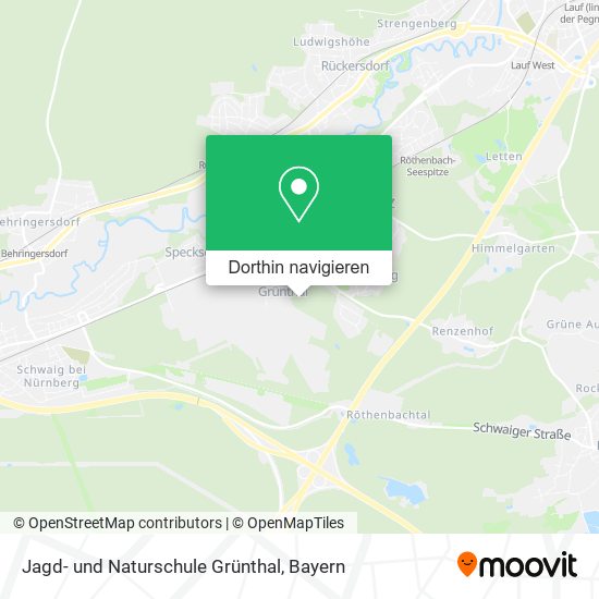 Jagd- und Naturschule Grünthal Karte