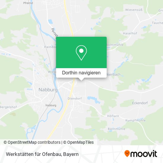 Werkstätten für Ofenbau Karte