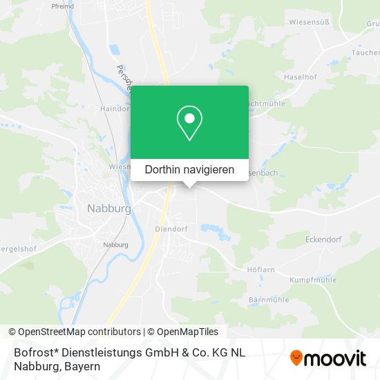 Bofrost* Dienstleistungs GmbH & Co. KG NL Nabburg Karte
