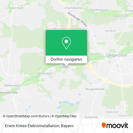 Erwin Kress Elektoinstallation Karte