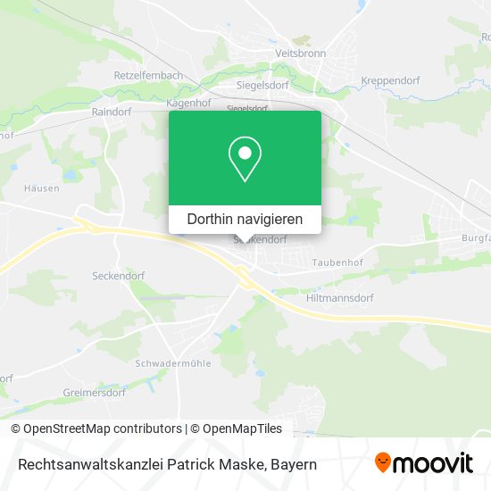 Rechtsanwaltskanzlei Patrick Maske Karte